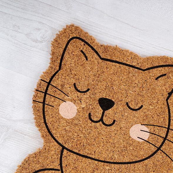 Paillassons en fibre de coco personnalisés aux formes originales