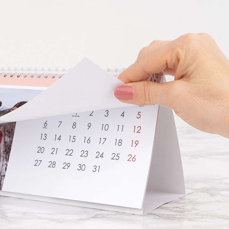 Penetrar Ejecución sanar Calendarios de mesa personalizados | Wanapix