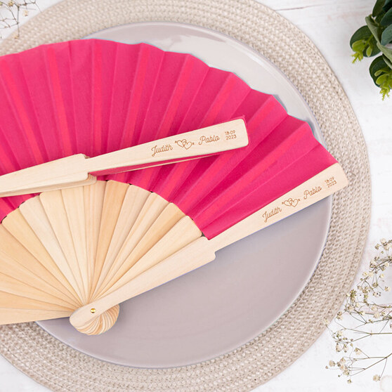 Personalised fans for weddings