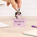 Llavero madera personalizado con forma de pieza de puzzle