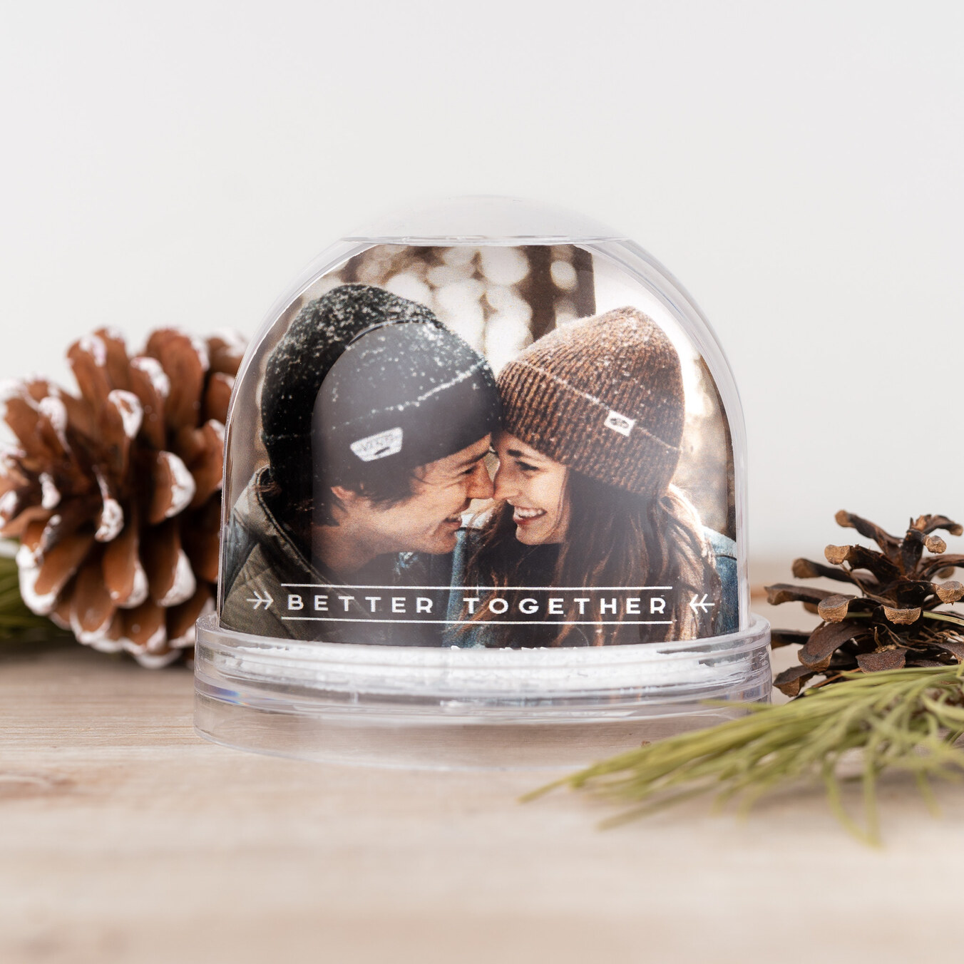 Personlig sfärisk snöglob