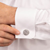 Bouton de manchette personnalisé gravé