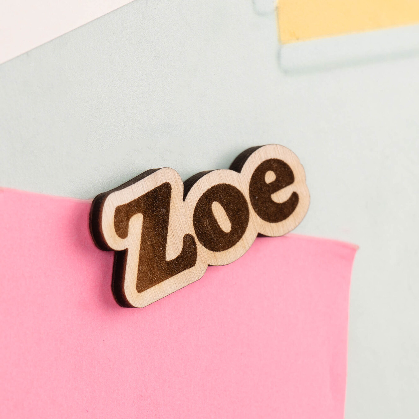 Personalised name magnets