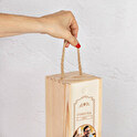 Caja de vino personalizada individual + 1 botella