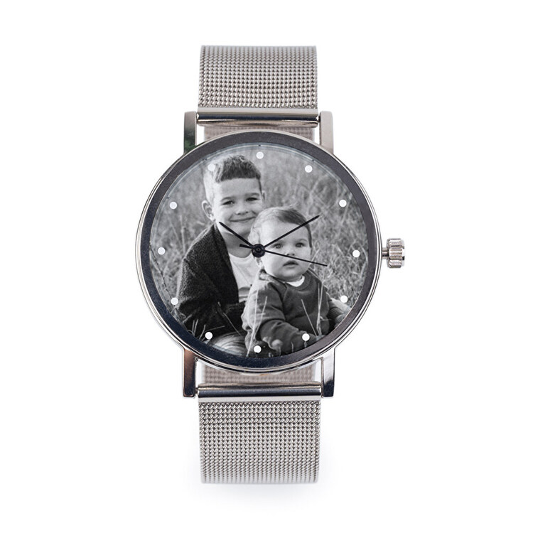 Analoge Mannen Horloge RVS, Leder Band - GoodPhoenix