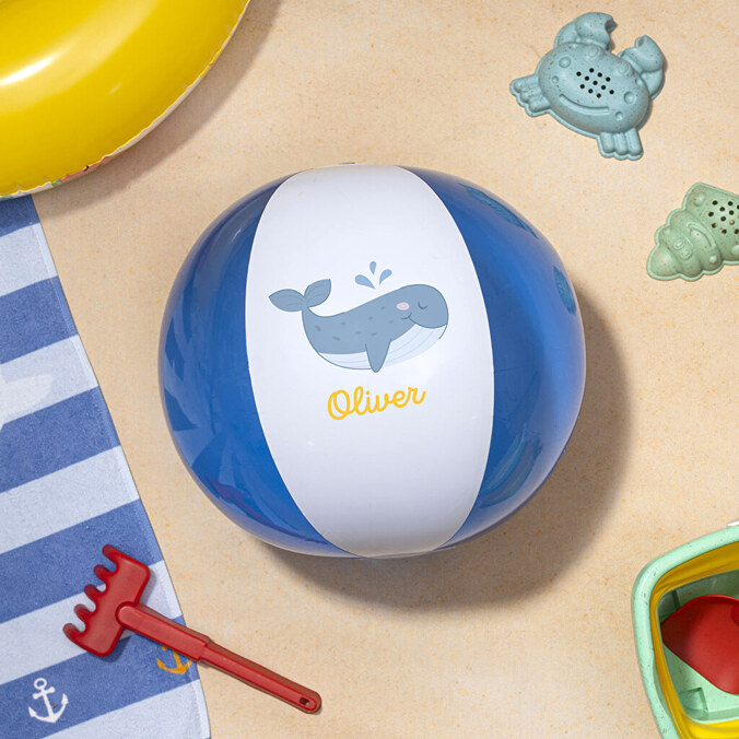 Personalised inflatable beach ball