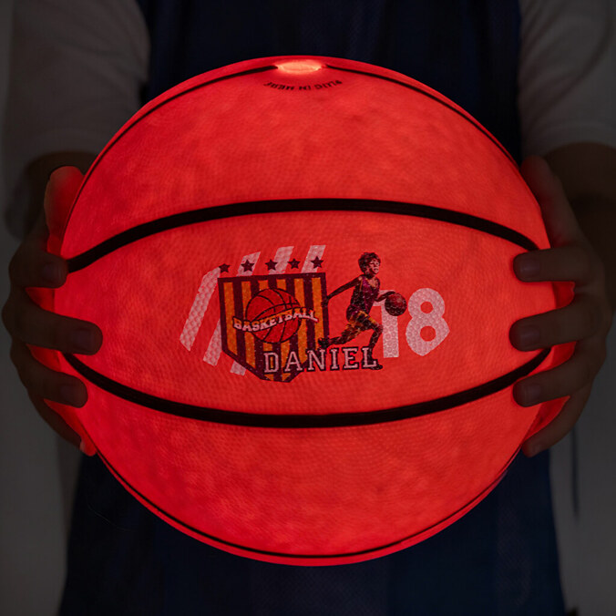 Pallone da basket luminoso personalizzato