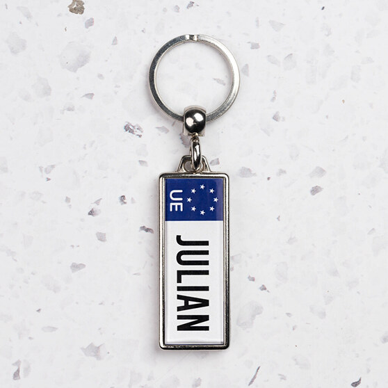 Porte-clés personnalisé en forme de plaque d'immatriculation de voiture Porte-clés personnalisé en forme de plaque d'immatriculation de voiture