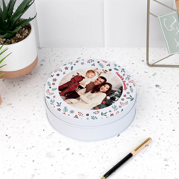 Personalised tin box