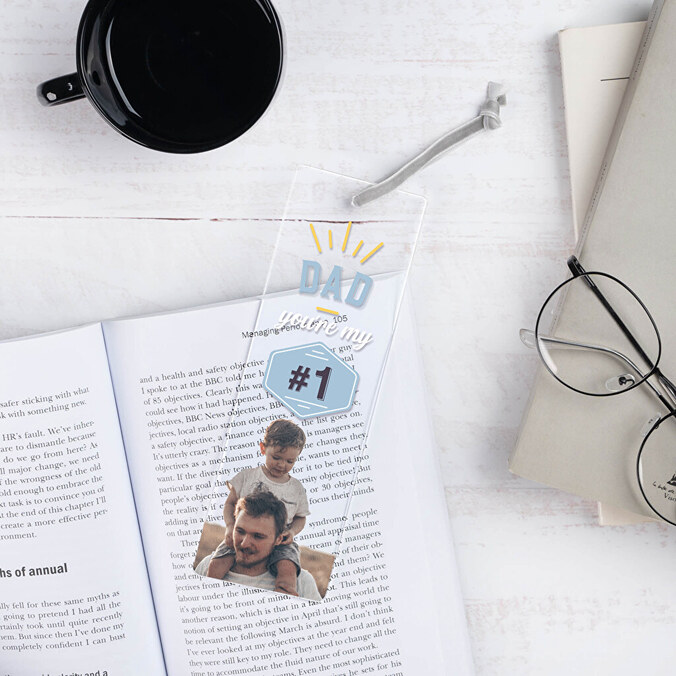 Personalised acrylic bookmark