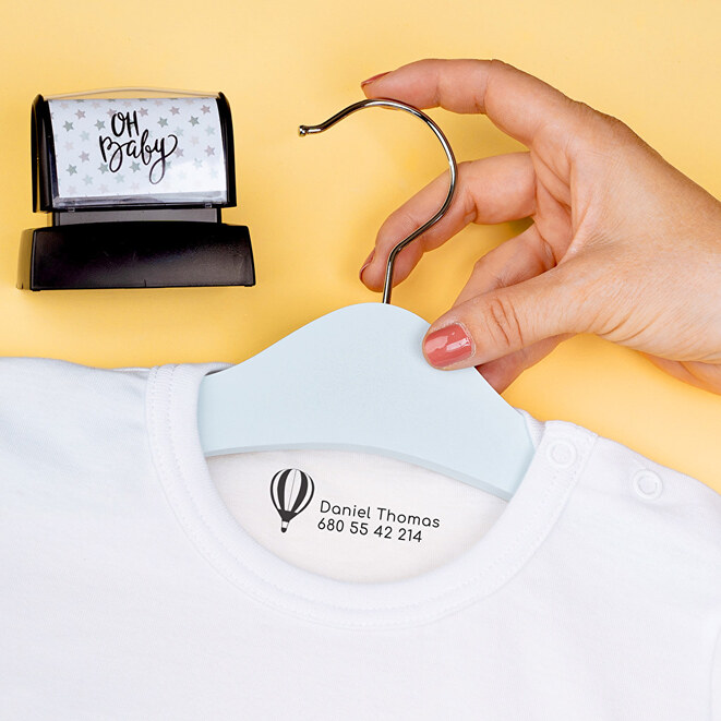 Razítko na textil 2,3x5,9 personalizované Razítko na textil 2,3x5,9 personalizované