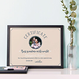 Diplôme de la Meilleure grand-mère du monde