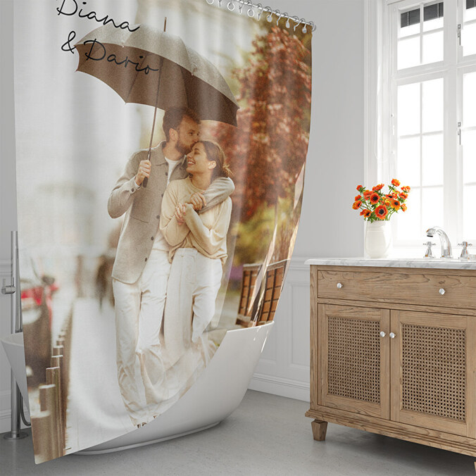 Personalised shower curtains