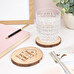 Set of 4 personalised wooden coasters
