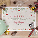 Personalised placemats made of fabric and oilcloth
