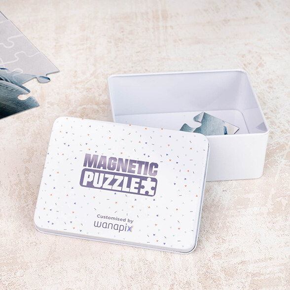 Puzzle magnético rectangular personalizado