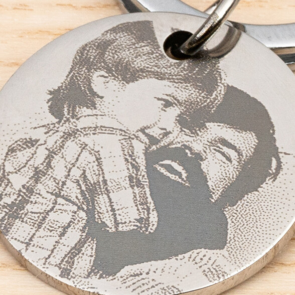 Engraved keyring with tools