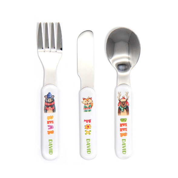 Cubiertos para bebé personalizados