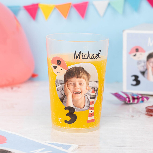Personalised reusable plastic cup