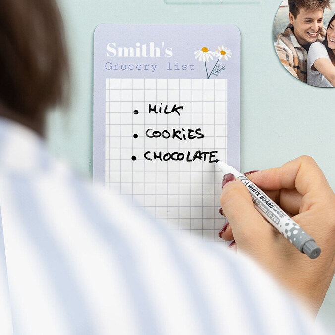 Personalised flexible rectangular magnet 5x3,3 cm