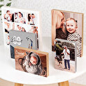 Personalised wooden photo block