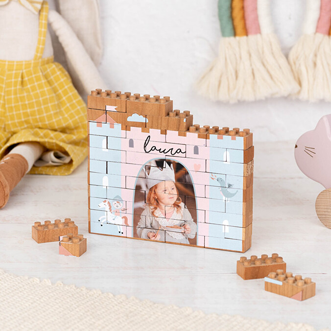 Puzzle Block personalizado de madera