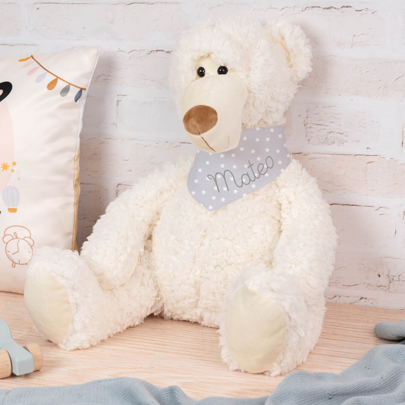 Osito de peluche 40 cm. con bandana personalizada