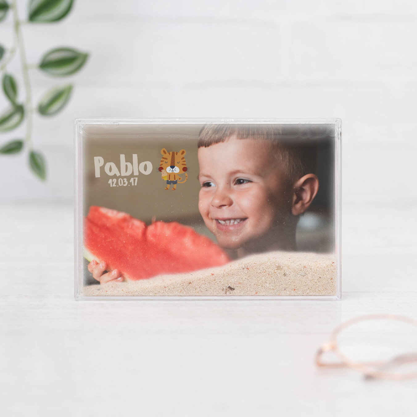 Bola de neve em formato retangular personalizado
