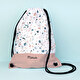 Mochila de corda personalizada com impressão total