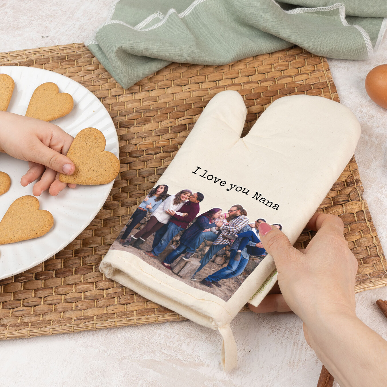 Personalised oven glove