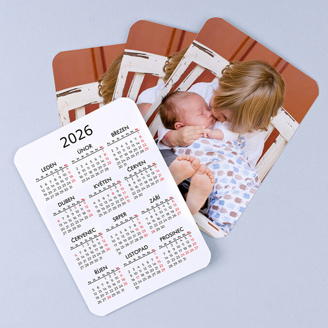 Kapesní kalendáře s potiskem