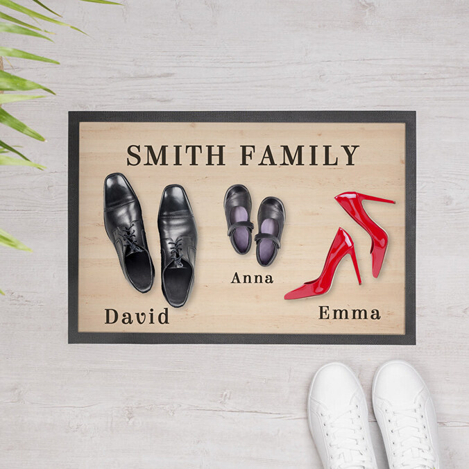 Personalised rubber doormats