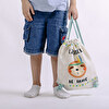 Personalised kid's drawstring bag