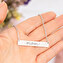 Engraved bar necklace Engraved bar necklace