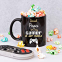 Schwarze Tasse mit Foto bedrucken lassen