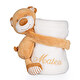 Manta bordada bebé con peluche