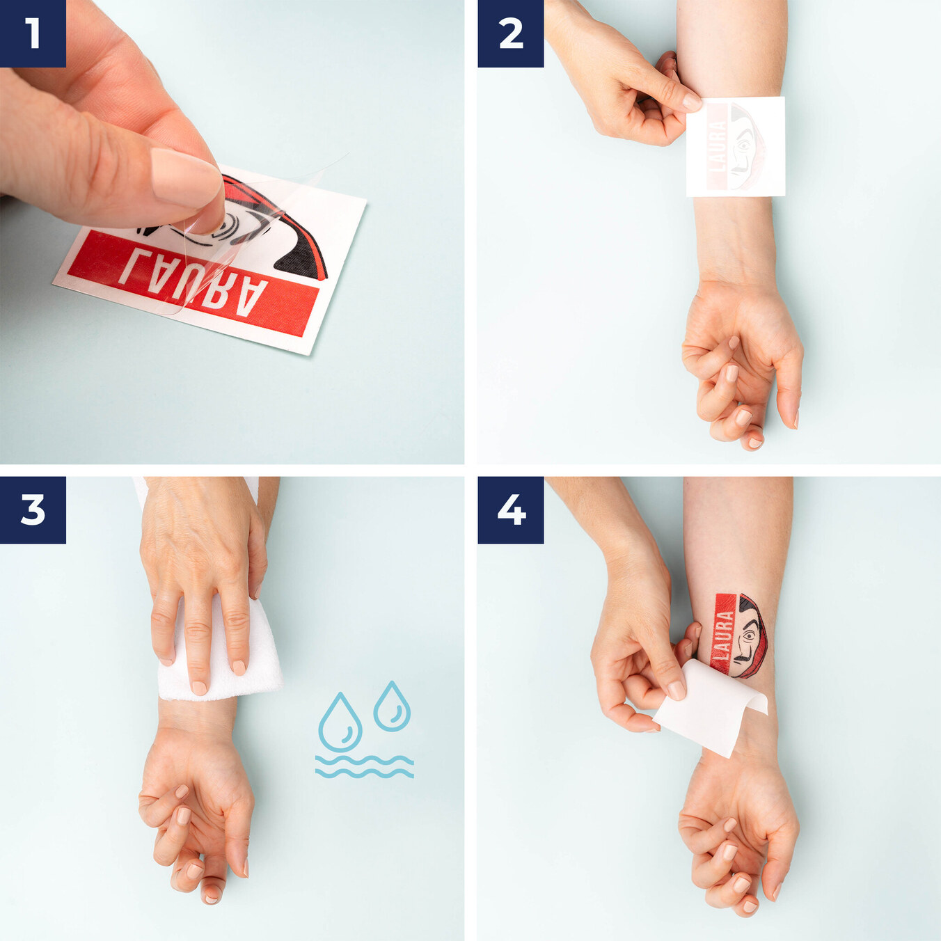 Custom temporary tattoos