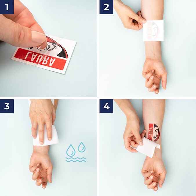 Temporäre Tattoos selbst gestalten