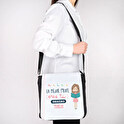 Bolso bandolera textil personalizado