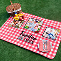 Personligt picnic tæppe med billede eller tekst