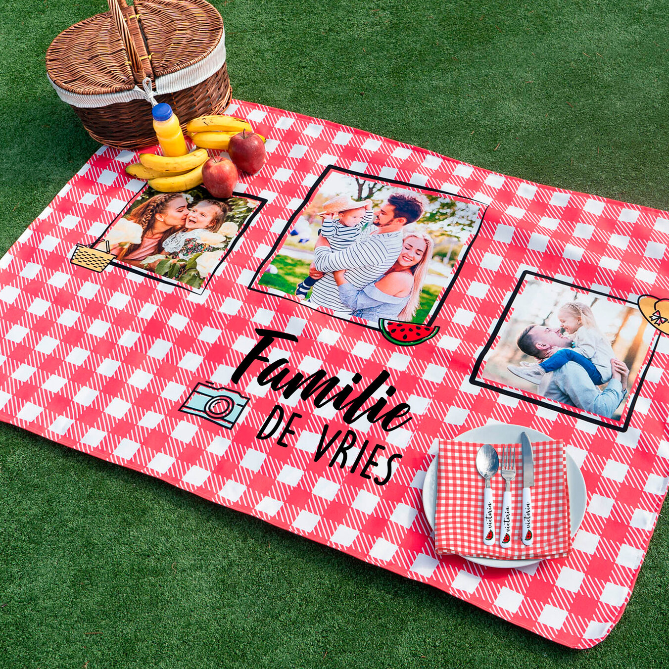 Picknickkleed bedrukken en maken