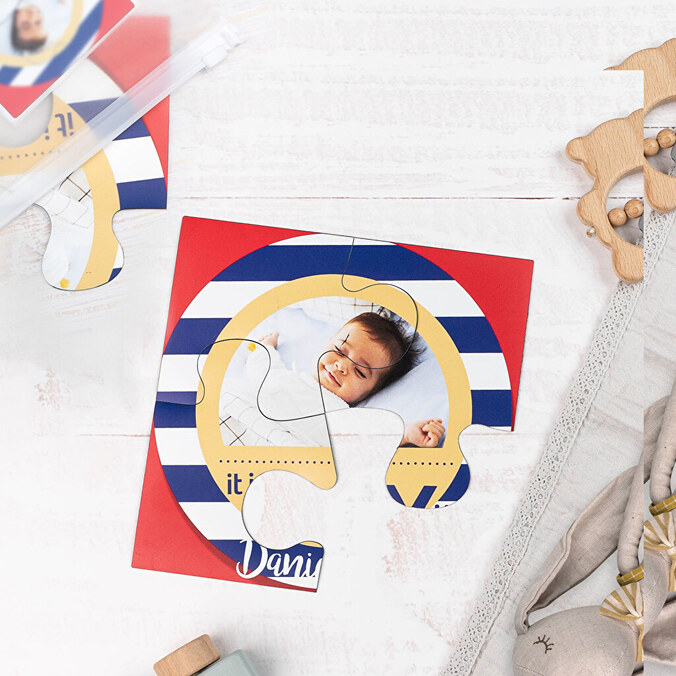 Personalised children magnetic puzzle