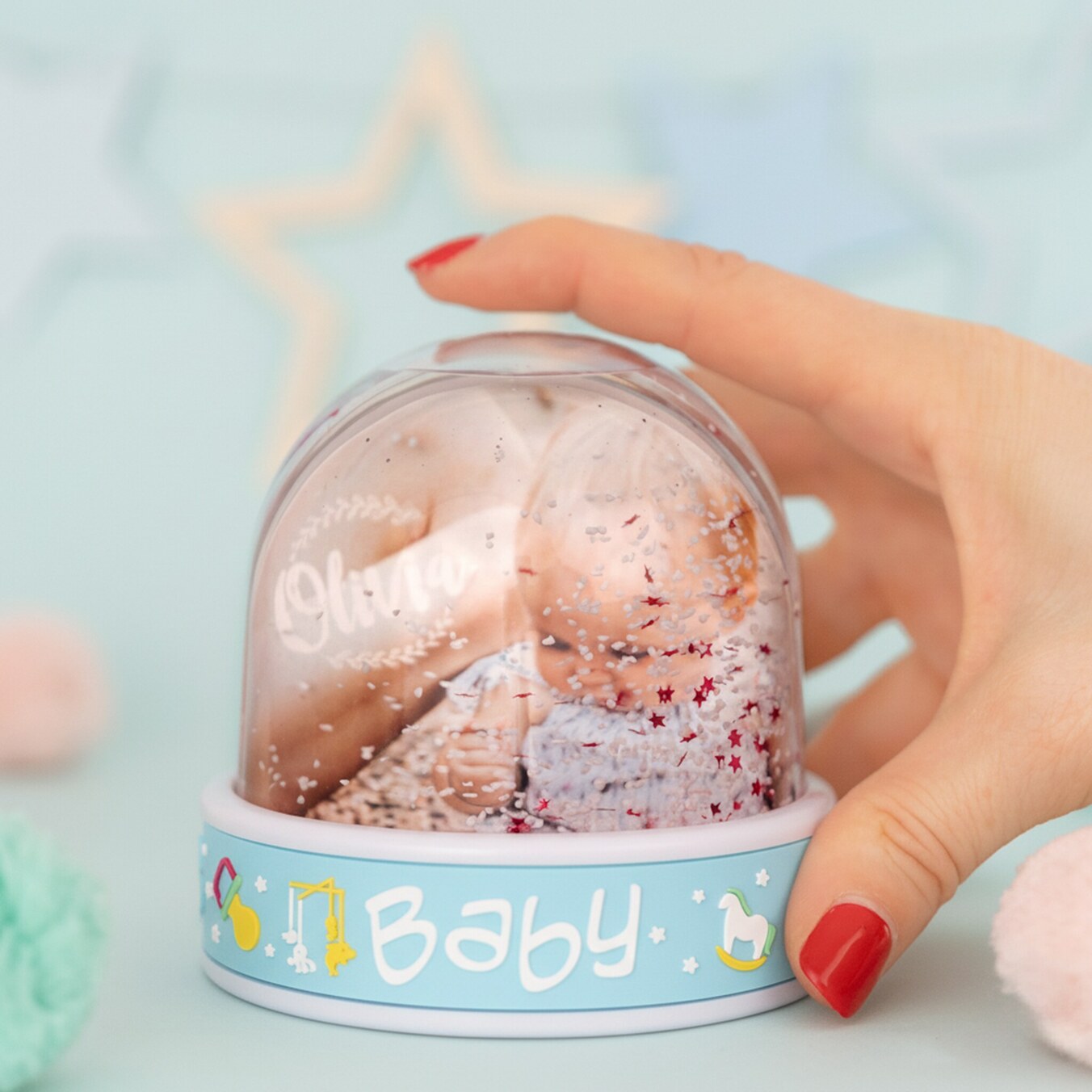 Personlig snöglob för baby