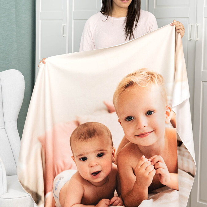 Personalised fleece blankets