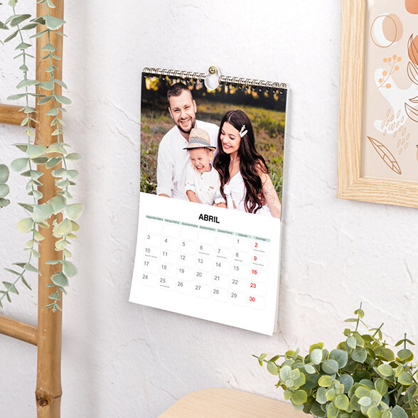 Calendário de parede personalizado