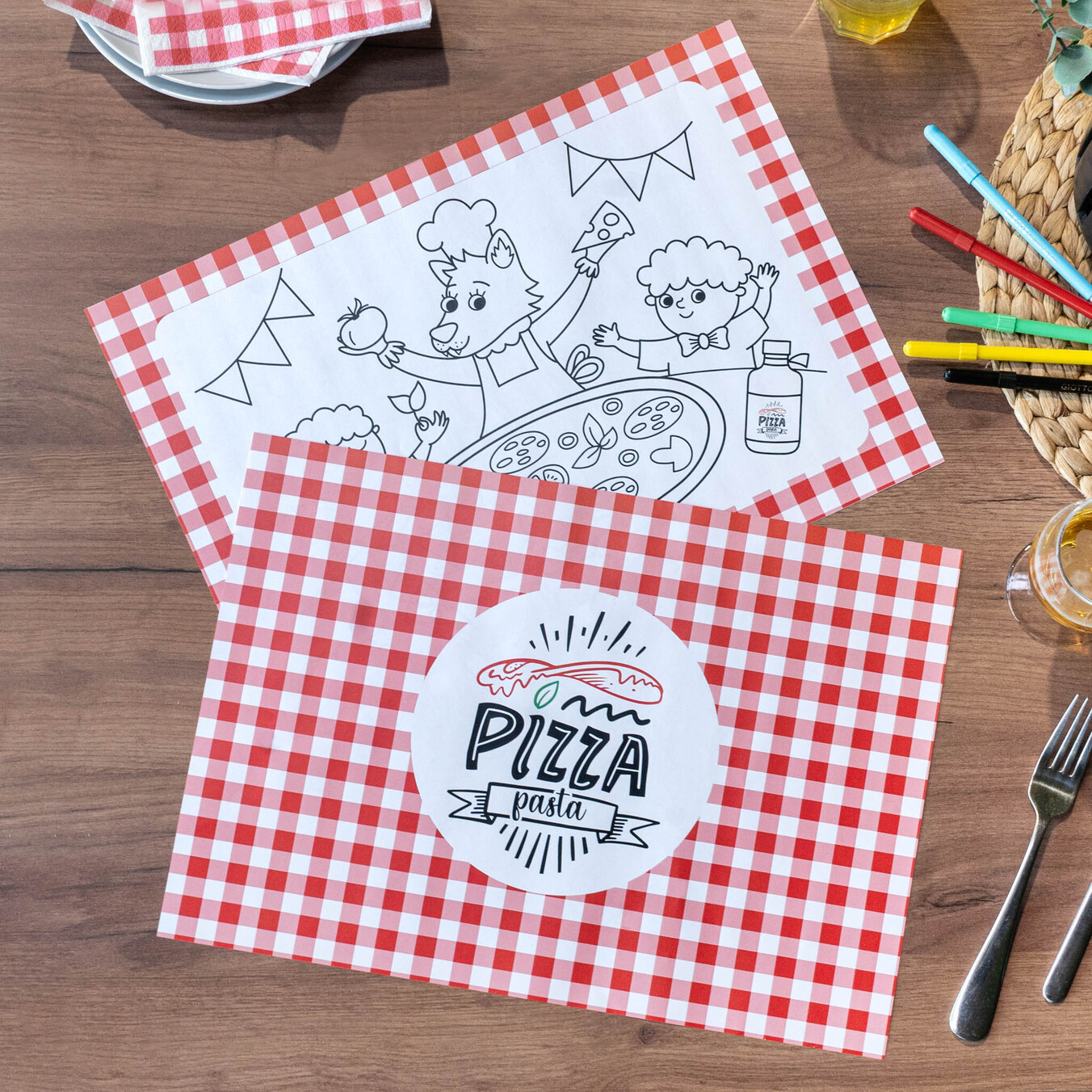 Personalizowane papierowe podkładki na stół