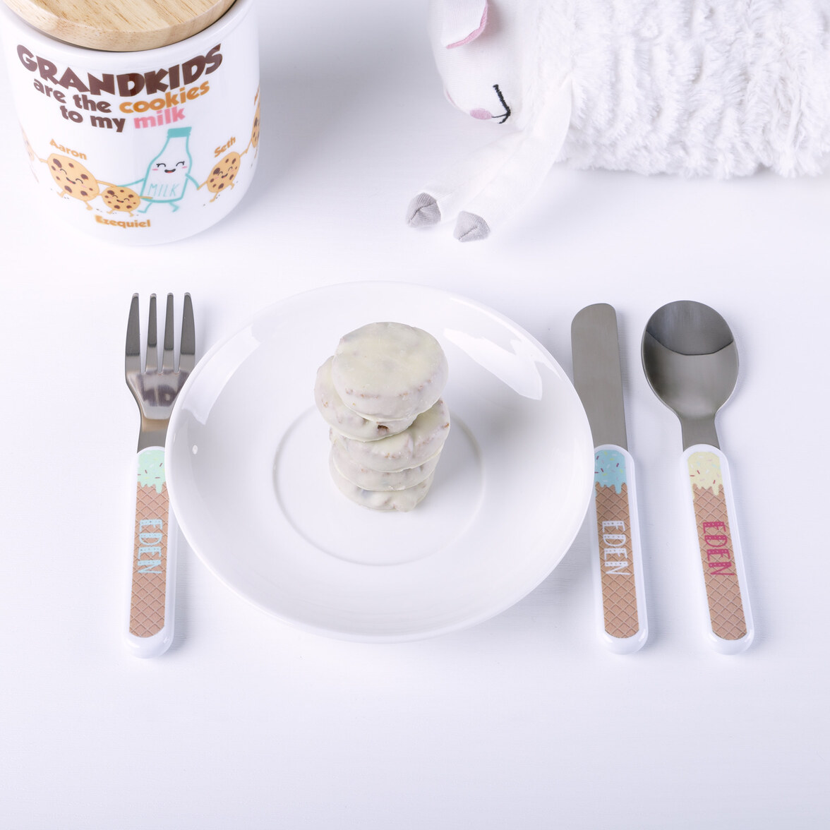 Personalised baby cutlery set Wanapix