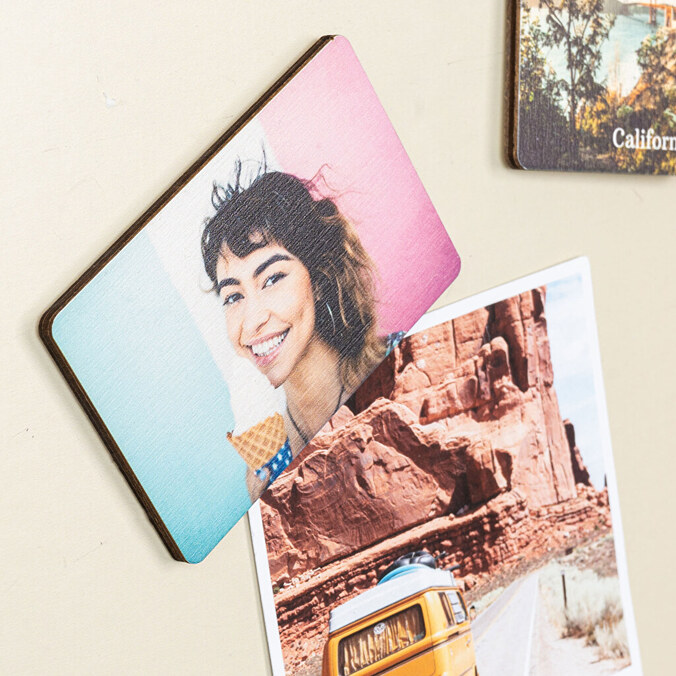Imanes de madera personalizados