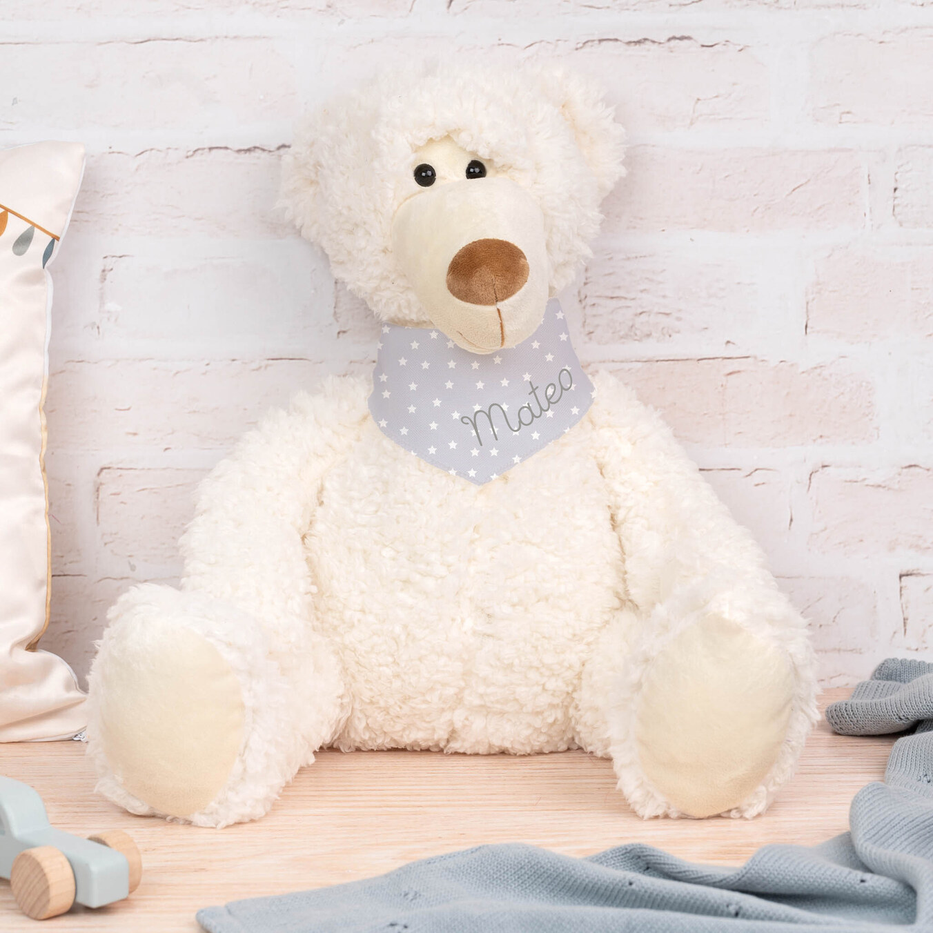 Osito de peluche 40 cm. con bandana personalizada