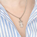 Engraved necklace with boy or girl figure Engraved necklace with boy or girl figure
